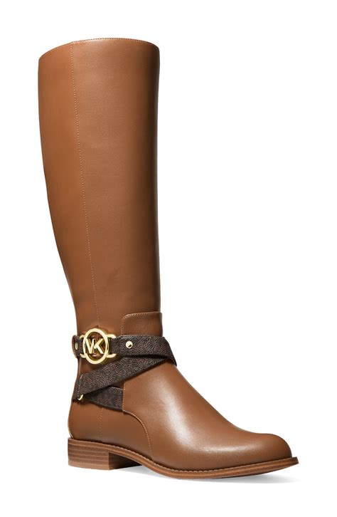 tall michael kors boots|Michael Kors burnished boots.